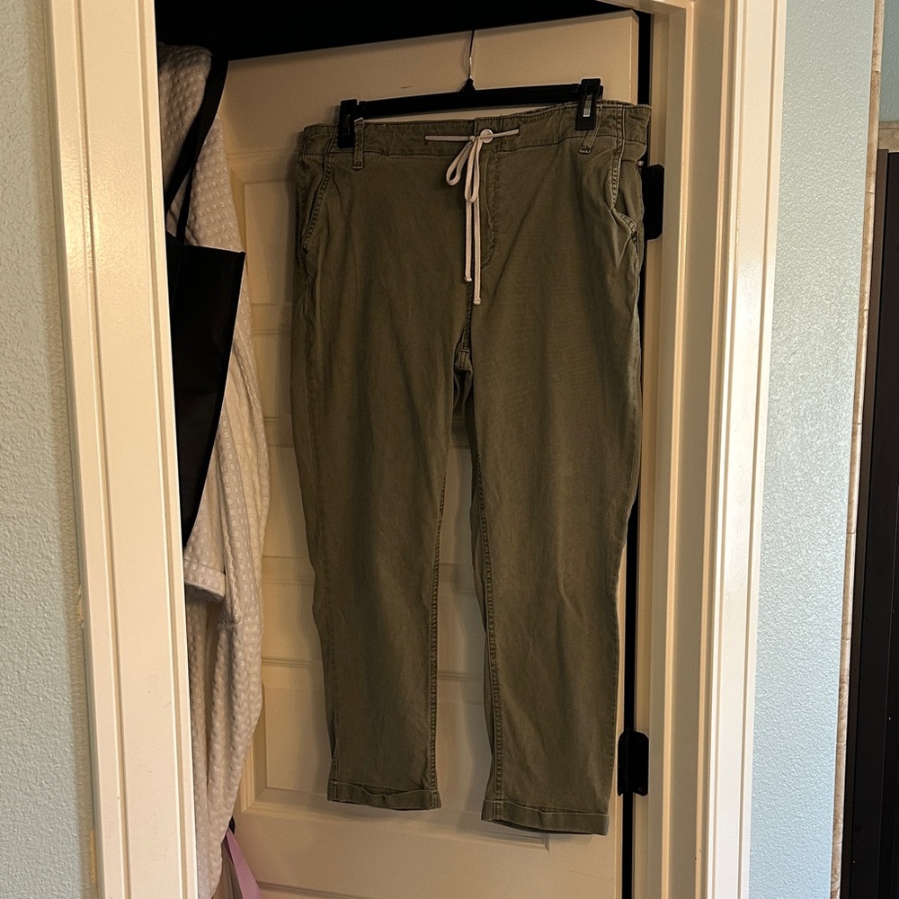 PAIGE women's green Drawstring Pants